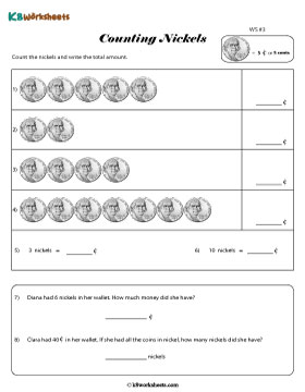 Count and Add Nickels 3