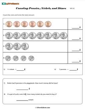 Pennies, Nickels, and Dimes  2