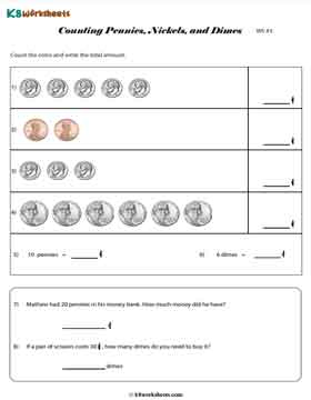 Pennies, Nickels, and Dimes  3