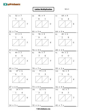 Multiplication Using Lattice Method 1