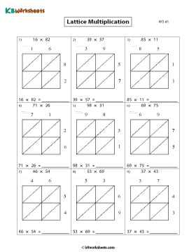 Multiplication Using Lattice Method 1