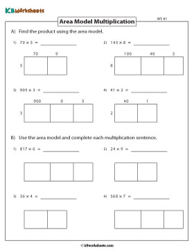 Multiplication Using Area Models 1