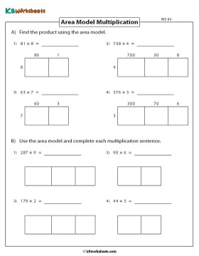 Multiplication Using Area Models 3