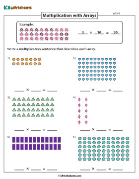 Writing Multiplication Sentences using Array 1