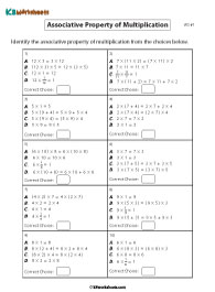 Associative Property of Multiplication