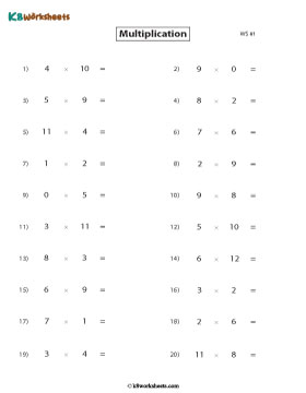 Horizontal Multiplication 1