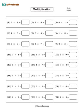 Basic (Facts 0 to 2) | Horizontal 3