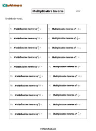 Identity and Inverse Property of Multiplication