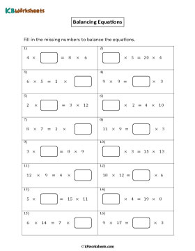 Balancing Equations