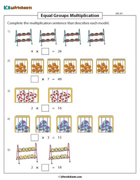 Completing Multiplication Sentences 1