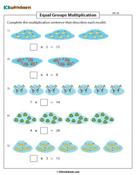 Completing Multiplication Sentences 2
