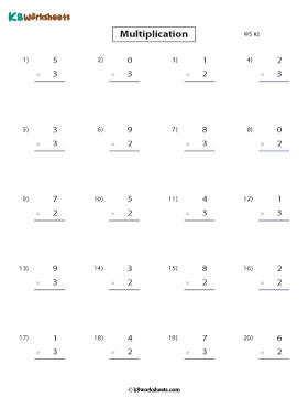 Multiplying by 2 or 3 | Column Form 2