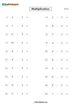 Multiplying by 2 or 3 | Horizontal Form 2