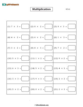 Multiplying by 2 or 3 | Horizontal Form 3