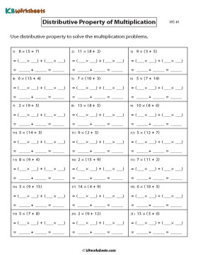 Solve Multiplication using Distributive Property 1