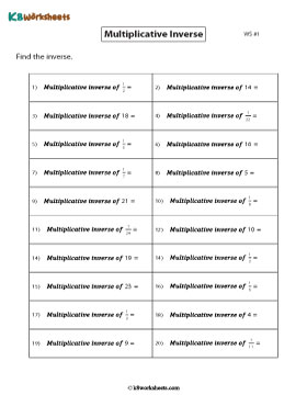 Find the Multiplicative Inverse 1