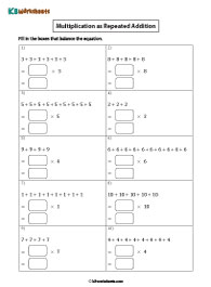 Multiplication as Repeated Addition