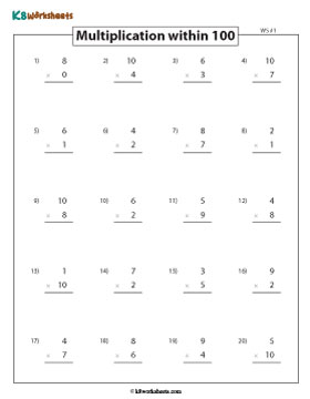 Finding the Product | Column Multiplication 1