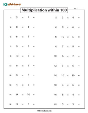 Writing the Products | Horizontal Multiplication 1