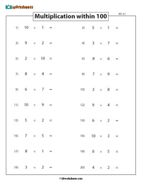 Writing the Products | Horizontal Multiplication 2