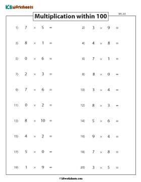 Writing the Products | Horizontal Multiplication 4