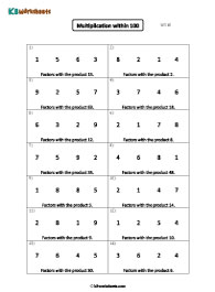 Multiplication within 100