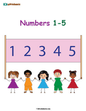 Number Chart 1 to 5 1