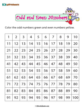 Coloring Odd and Even Numbers