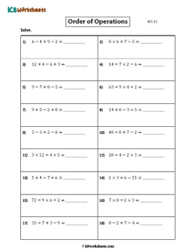 Evaluating Expressions Involving Three Operators 2