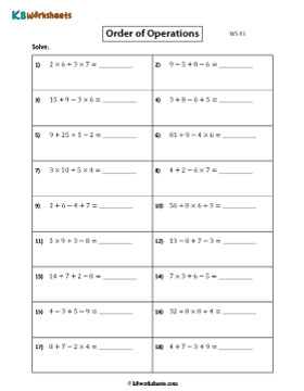 Evaluating Expressions Involving Three Operators 3