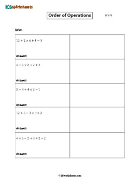 Evaluating Expressions Involving Four Operators 1