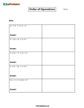 Evaluating Expressions Involving Four Operators 2