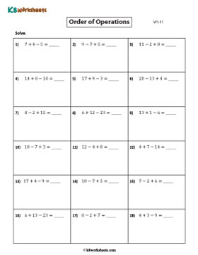 Basic Operations | Addition and Subtraction 1