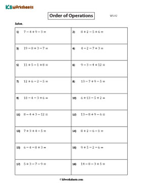 Basic Operations | Addition and Subtraction 2