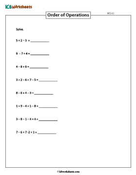 Basic Operations | Addition and Subtraction 3