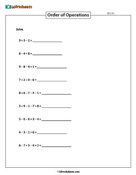 Basic Operations | Addition and Subtraction 4