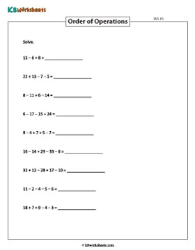 Basic Operations | Addition and Subtraction 5