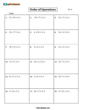 Basic Operations | Multiplication and Division 1