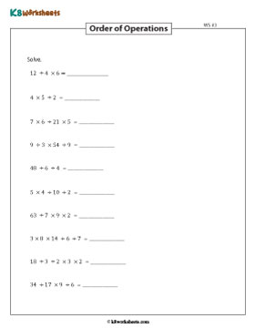 Basic Operations | Multiplication and Division 3