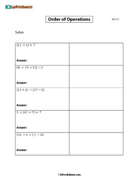 Expressions with Parentheses | Easy 2