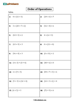 Two Operators | Multiplication and Division