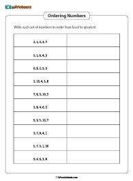 Arranging Numbers from 1 to 10