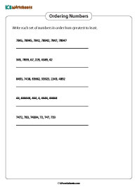 Arranging Multi-digit Numbers