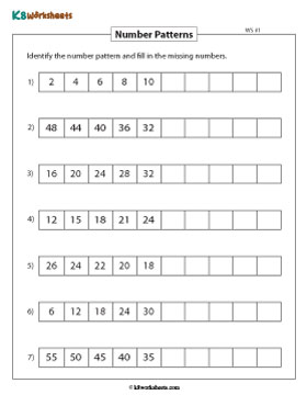 Increasing and Decreasing Patterns 1