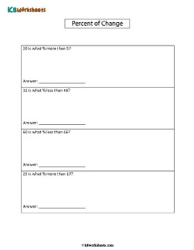 Calculating Percent of Increase or Decrease