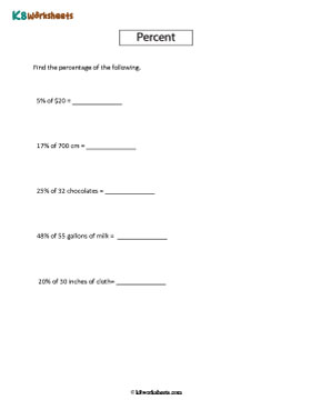 Finding Percents of Units of Measurements