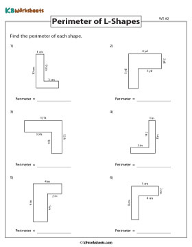 Perimeter of Rectilinear Figures | L-Shapes 2