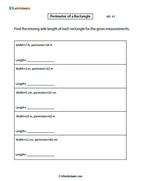 Finding the Side Length of the Rectangle from Perimeter 1