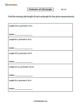 Finding the Side Length of the Rectangle from Perimeter 2