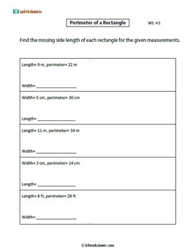 Finding the Side Length of the Rectangle from Perimeter 3